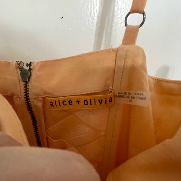 Alice+Olivia Peach Bustier Maxi Dress - Picture 3 of 3